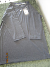 NWT Easton Youth Large 3/4 Sleeve Raglan Baseball Shirt Gray