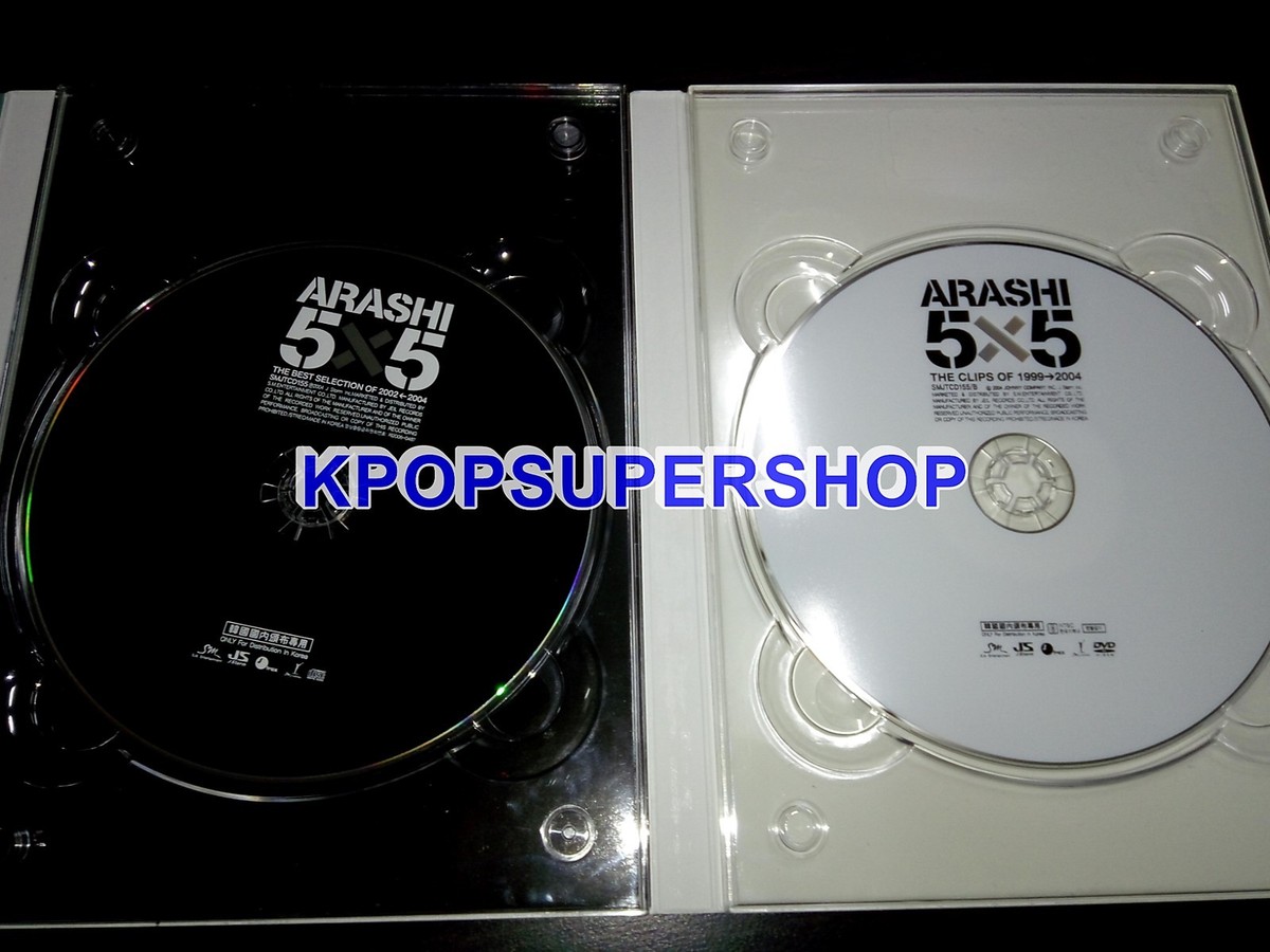 Arashi Album 5x5 Best Selection 2002-2004 CD DVD Limited Rare OOP