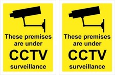 CCTV In Operation Sticker Sign Beware Caution Warning Danger [2x V61-CCTV]