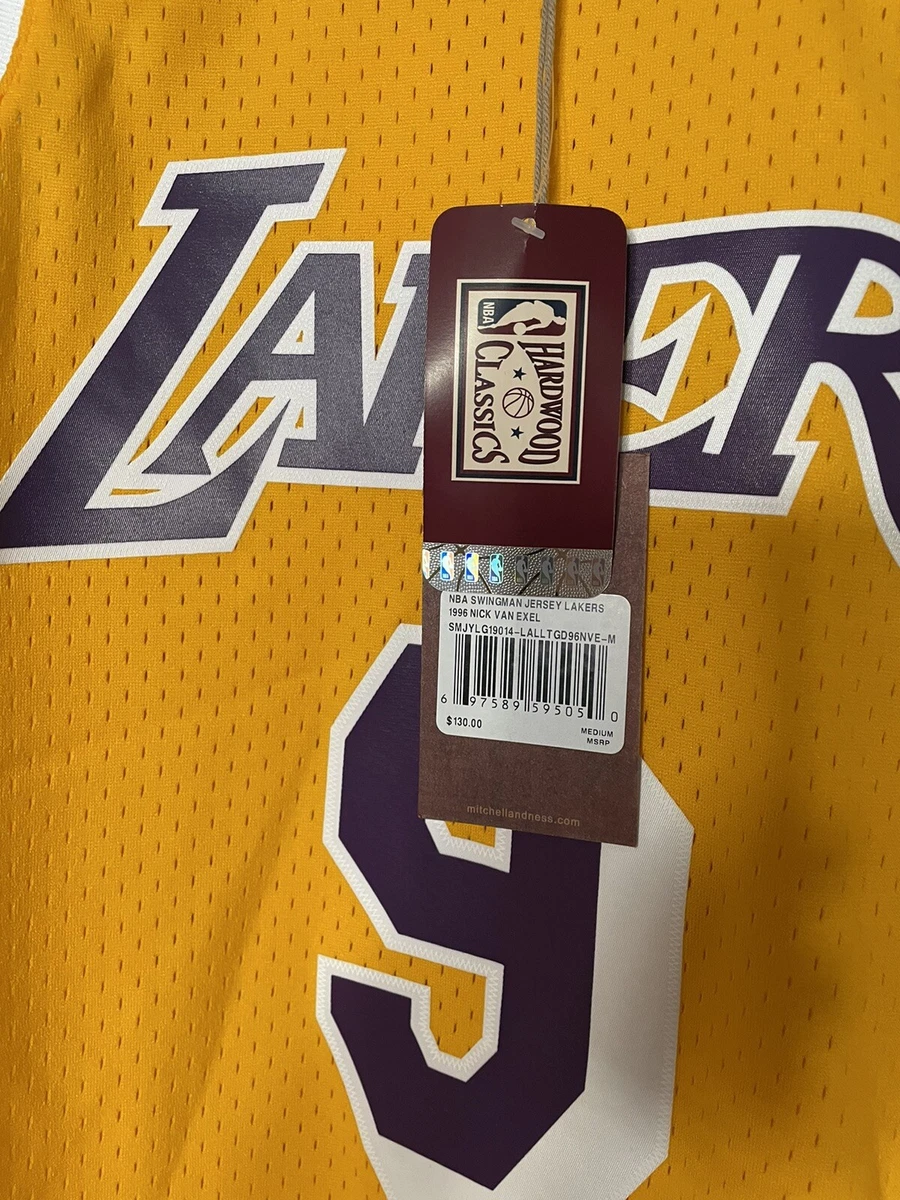 Nick Van Exel Los Angeles Lakers Mitchell & Ness 1996-97 Hardwood Classics Swingman Player Gold Jersey