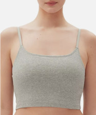 Gap GapBody Women's Logo Comfort Cropped Bralette Grey Size S 6047