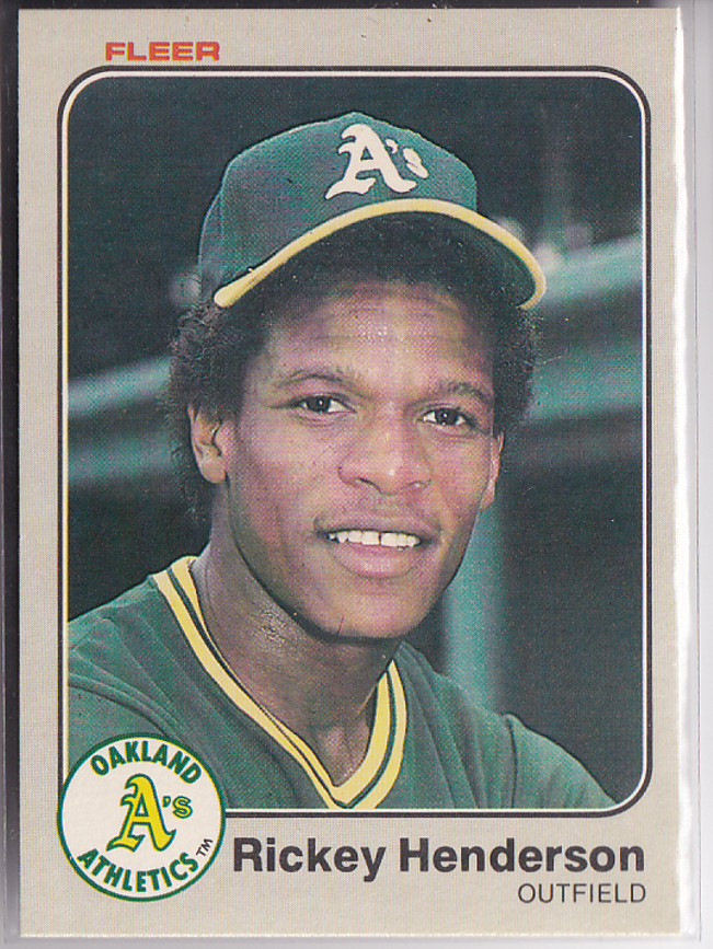 1983 Fleer #519 Rickey Henderson