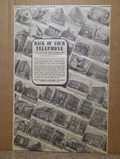 1941 Chesapeake & Potomac Telephone Co Newspaper Ad 37 Baltimore, MD Buildings
