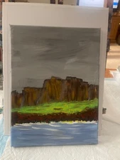 acrylic painting on canvas by original artist  9” x 12” Landscape