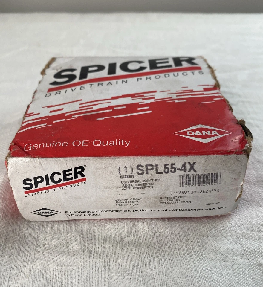 Eje delantero Dana Spicer junta en U engrasable SPL55-4X 00-05 Ford Excursion Foto 3 de 4