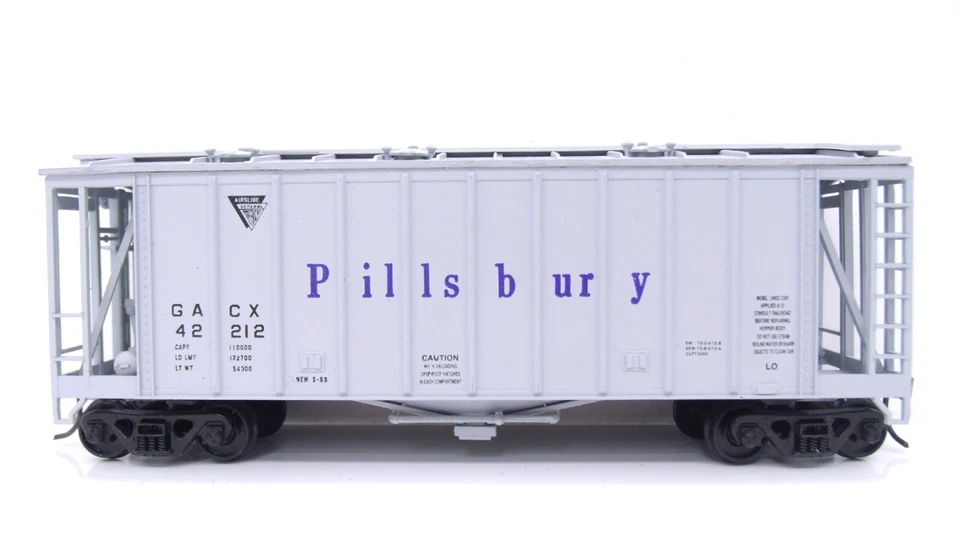 Walthers HO Pillsbury Railroad Single Bay Airslide Hopper Train Car Built Kit - Image 2 of 4