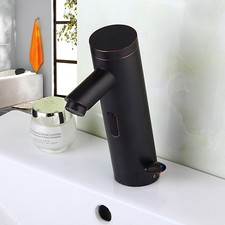 Black Bathroom Basin Sink Automatic Touchless Faucet Lavatory Mixer Taps