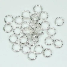Wholesale!1000pcs 4,5,6,7,8,10mm Metal Double Split Jump Rings Silver/Gold Plt