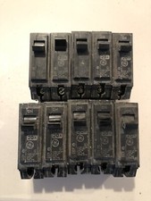 GE 20 AMP CIRCUIT BREAKER 1 POLE - LOT OF 10