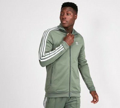 adidas beckenbauer tracksuit green