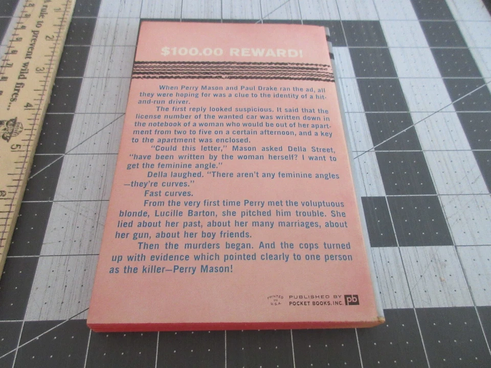 PERRY MASON The Case of the Cautious Coquette Pocket paperback 1963 Foto 3 de 4