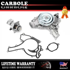 Water Pump Kit & Thermostat Housing For Mercedes-Benz C300 CLK350 ML350 3L 3.5L