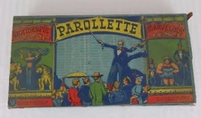 Vintage Selchow & Righter Parollette No. 36 Game 1946 NOT COMPLETE