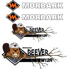 Morbark Beever M12R Decalcomanie Aftermarket Repro Kit Adesivi Decalcomanie, Laminato UV