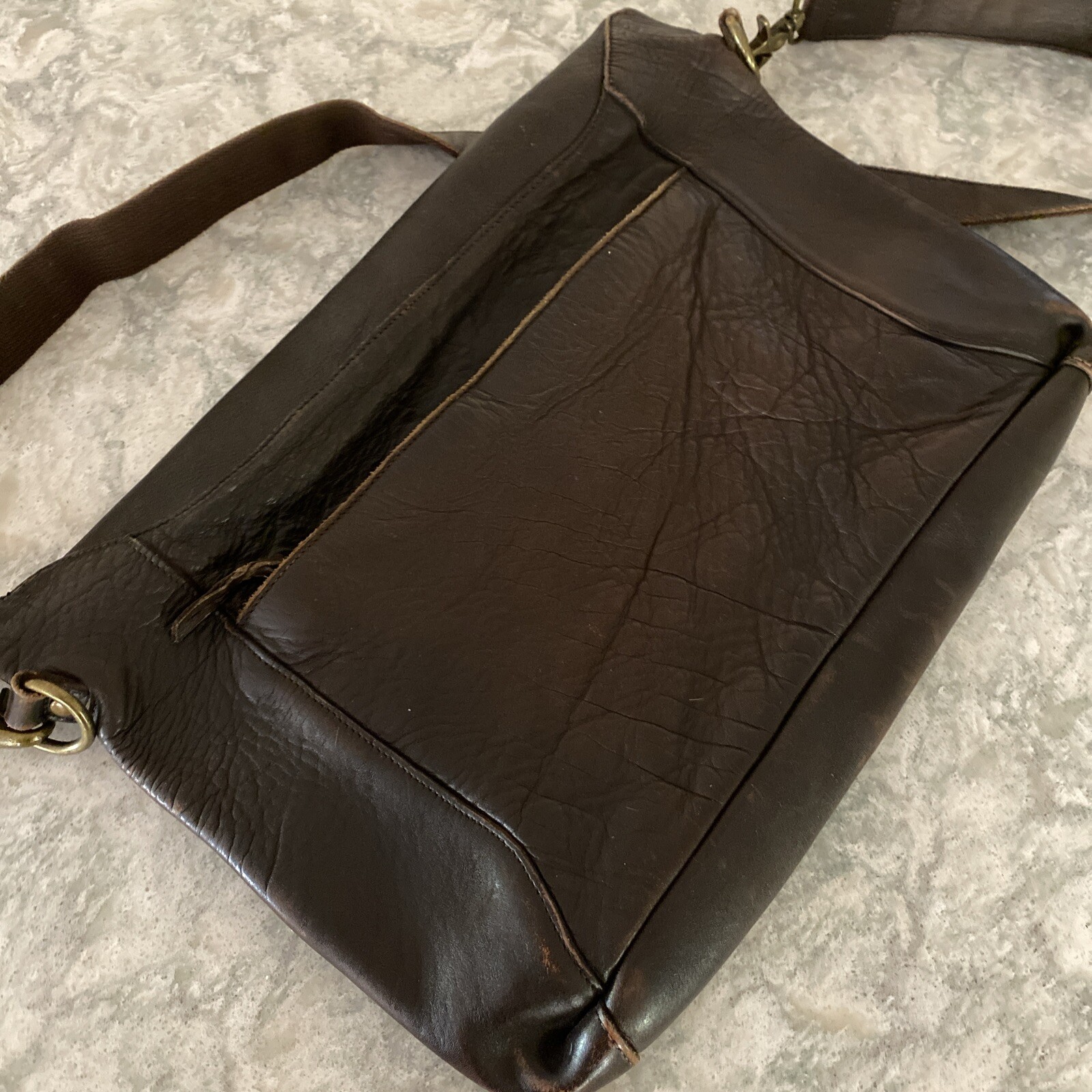 Bed Stu Quality Leather Crossbody Messenger Brown Bag Excellent