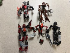 LOT OF 5 LEGO Bionicle 8691 Phantoka Antroz, DRILLDOZER, AVAK, SKRALL, TOA NUPAR
