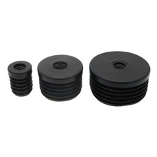 10 Round Plastic Threaded Tube Inserts 18mm - 50mm M10 Thread, Plastic Fittings