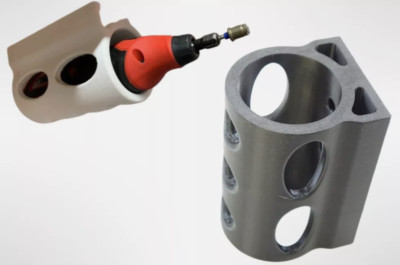 Horizontal Wall Mount Holder for Rotary Tool Milwaukee C12, Dremel, DeWalt