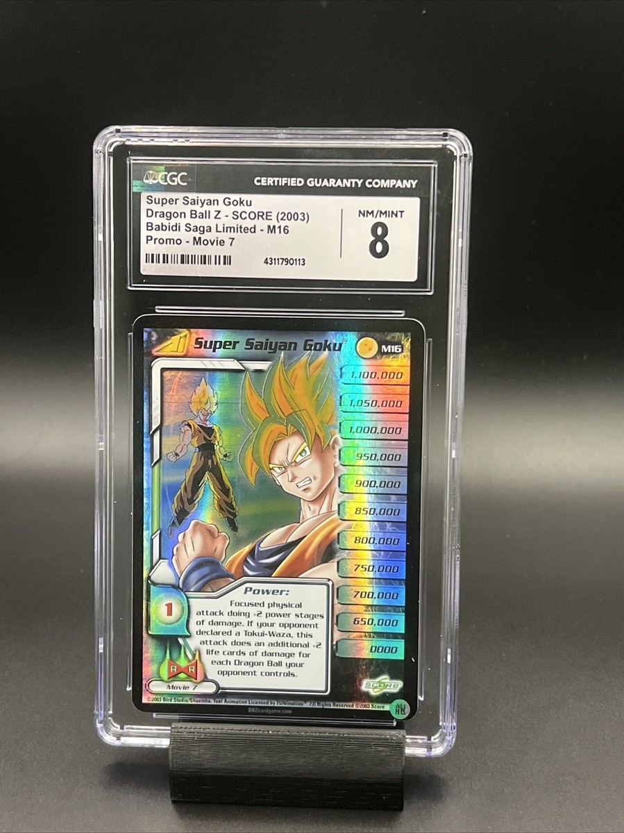 saya Super Saiyan Goku M16 Promo Movie Score Z Lv 1 CGC 8 Near Mint | eBay