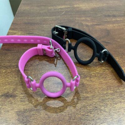 Unisex Open Mouth Gag Bondage Full Silicone O Ring Restraint Head Harness Oral