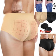 Mens Buttlifter Shapewear Shaper Booty Enhancer Panty Padded Briefs Fake Ass