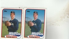FREE SHIPPING-MINT-1989 Topps #133 Bill Long White Sox-2 CARDS PLUS BONUS CARDS