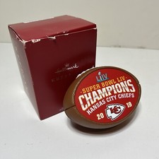 2019 Hallmark Kansas City Chiefs Super Bowl LIV Champions Football Ornament NEW
