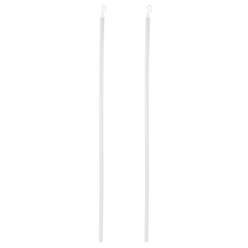 2sets Heavy Duty Curtain Rods With Hooks Double Rod Curtain Brackets