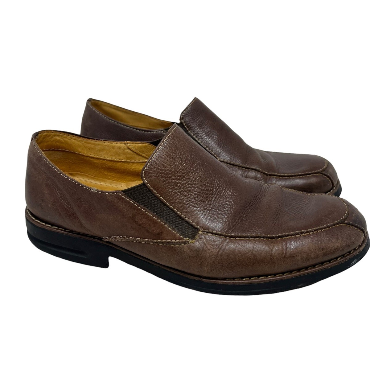 Sandro Moscoloni Slip On Brown Leather Loafer Shoe Men display picture 3