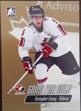 2007 - 2008 ITG Kristopher Letang Going For Gold Team Canada #5 Hockey Card