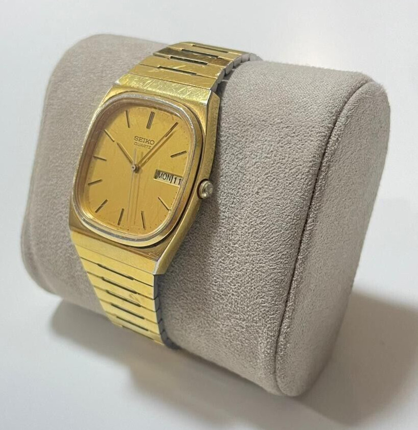 vintage siko 6423A hand watch japan made 17 jewels quartz not working good 70%