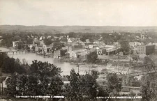 Birds eye view Granite Falls MN Minnesota 1910 RPPC Photo Postcard COPY