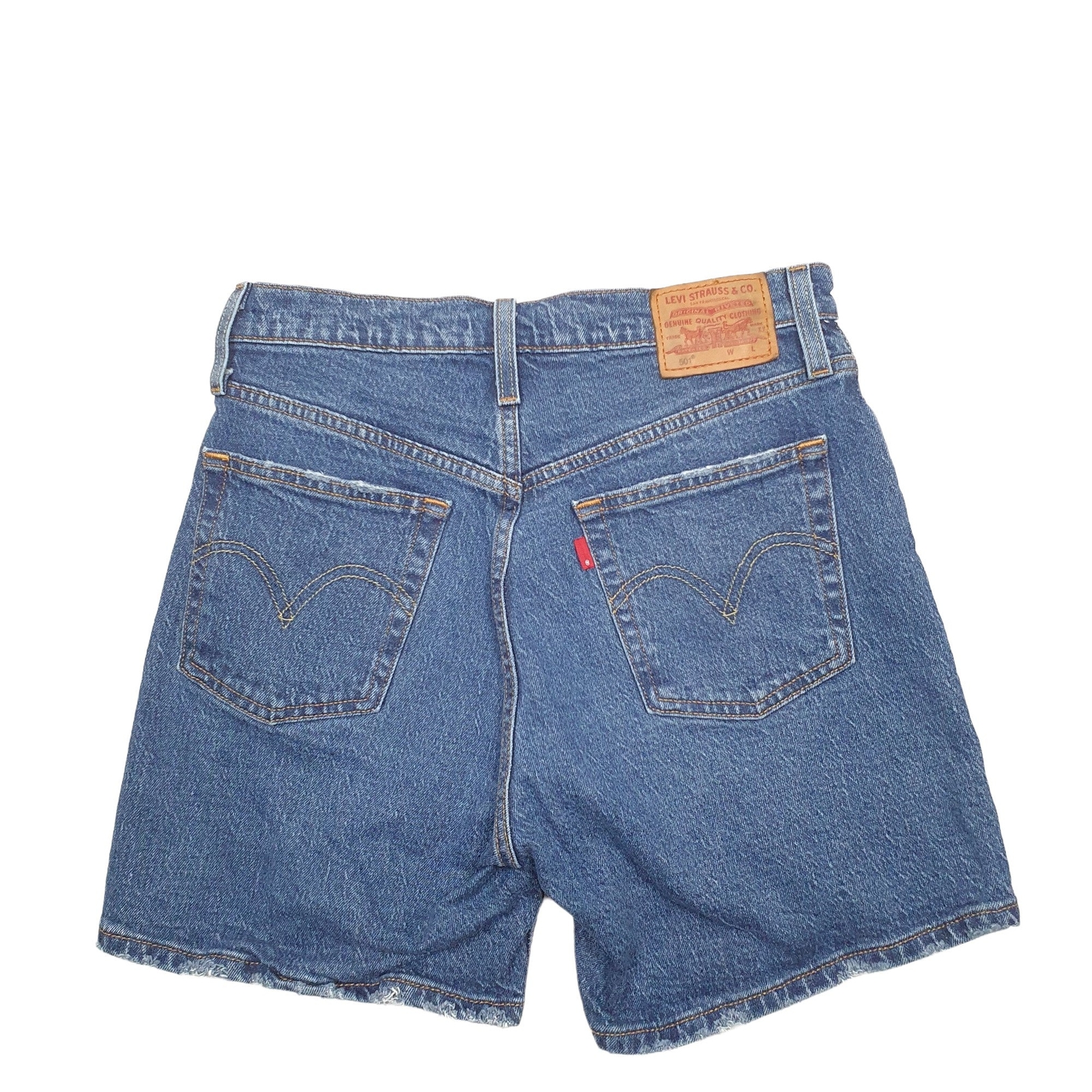 LEVIS 501 Jorts Blue Denim Jeans Cotton Shorts Womens W26 image 2