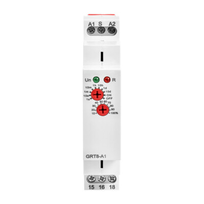 Relais Temporisateur GRT8-A1 AC/DC 12-240V - Montage Sur Rail DIN