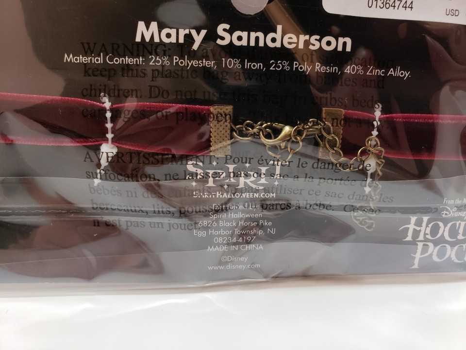 Pocus Course Disney Hocus Pocus Mary Sanderson Choker Necklace Cosplay Spirit ...