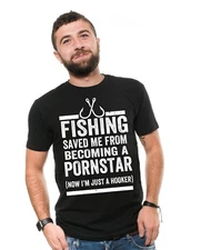Funny Fishing T-shirt Hooker T-shirt Best gift For Birthday Mens Funny Tee