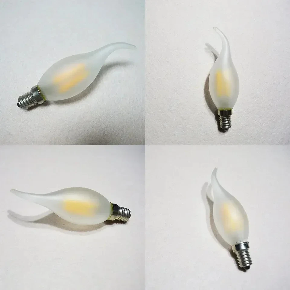 E14 LED Candelabra Light Bulb 4W Lamp Warm/Cold White Led Vintage Lightbulb 5PCS - Image 4 of 4