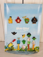 THE ANGRY BIRDS MOVIE McDonalds Happy Meal Toys COMPLETE SET w/Display