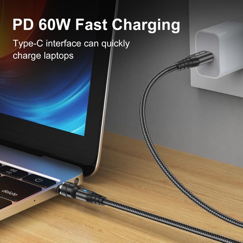 3 in 1 PD 60W USB C To Type-C Micro USB iOS Magnetic 3A Fast Charging Data Cable - Picture 7 of 28