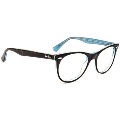 Ray-Ban Eyeglasses RB 2185-V Wayfarer II 5883 Havana on Blue Frame 50[]18  145 | eBay