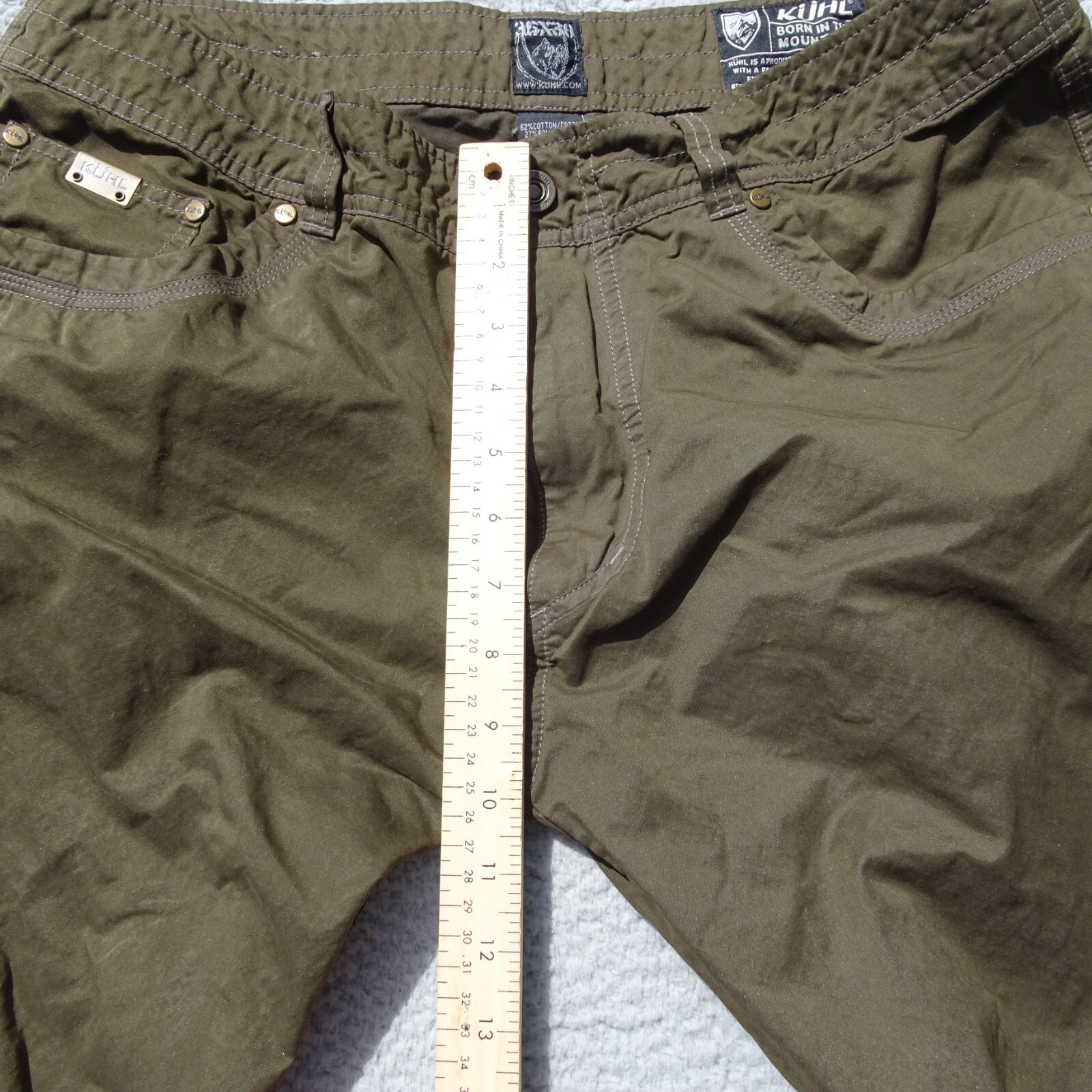 Kuhl Jakyl Men's Pants 32 x 27 Water Resistant Wax Co… Gem