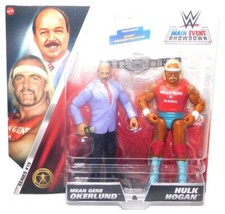 WWE Mattel Main Event Showdown Series 19 Mean Gene Okerlund Hulk Hogan Set!