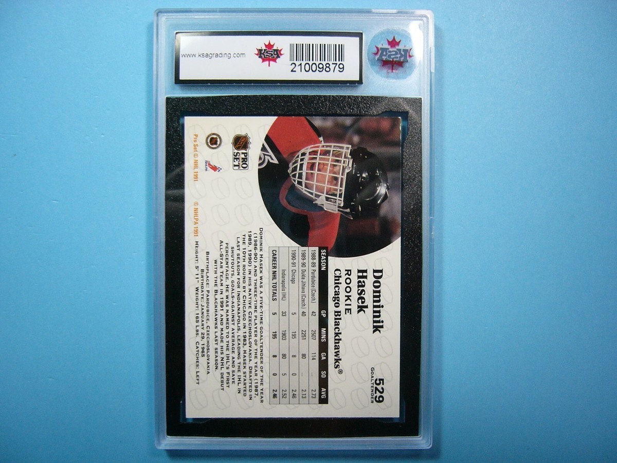 1991/92 PRO SET NHL HOCKEY CARD #529 DOMINIK HASEK ROOKIE RC KSA