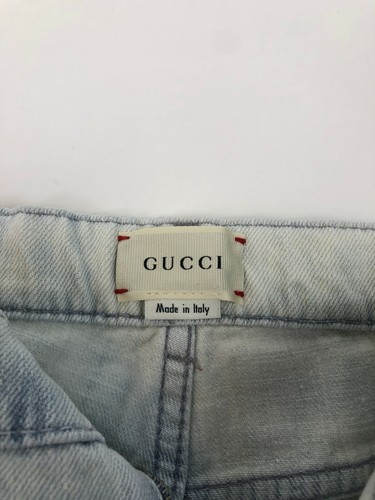 Gucci Girl's Light Blue Cotton Marble Washed Denim Jeans sz 6 499889 4252 - Picture 5 of 6