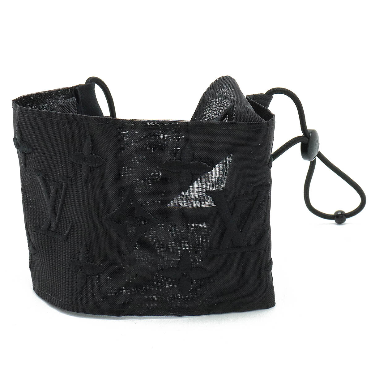LOUIS VUITTON Mask Cover Monogram Mesh Cotton Polyester  