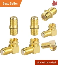 Flexible Coaxial Cable Extender - 90 Degree F-Type for DirectTV & Dish Network