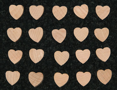 NICE Lot of 20 Unfinished Wood HEARTS!!!