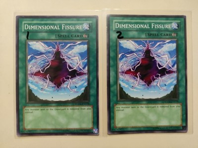 2x Yugioh! Dimensional Fissure SDDE-EN028 Common 1st Ed LP