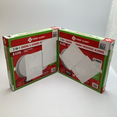 First Alert SMCO210V Smoke & Carbon Monoxide Alarm 2-Packs   4 Units - 01/2025
