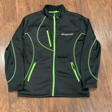 Snap On Tools Mens Lethal Full Zip Jacket By Choko Black Neon Green Sz Medium